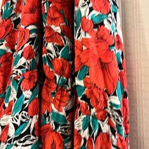 Red Flower Halter Dress